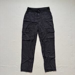 Carbon2Cobalt Charcoal Cotton Cargo Pants, Size 6